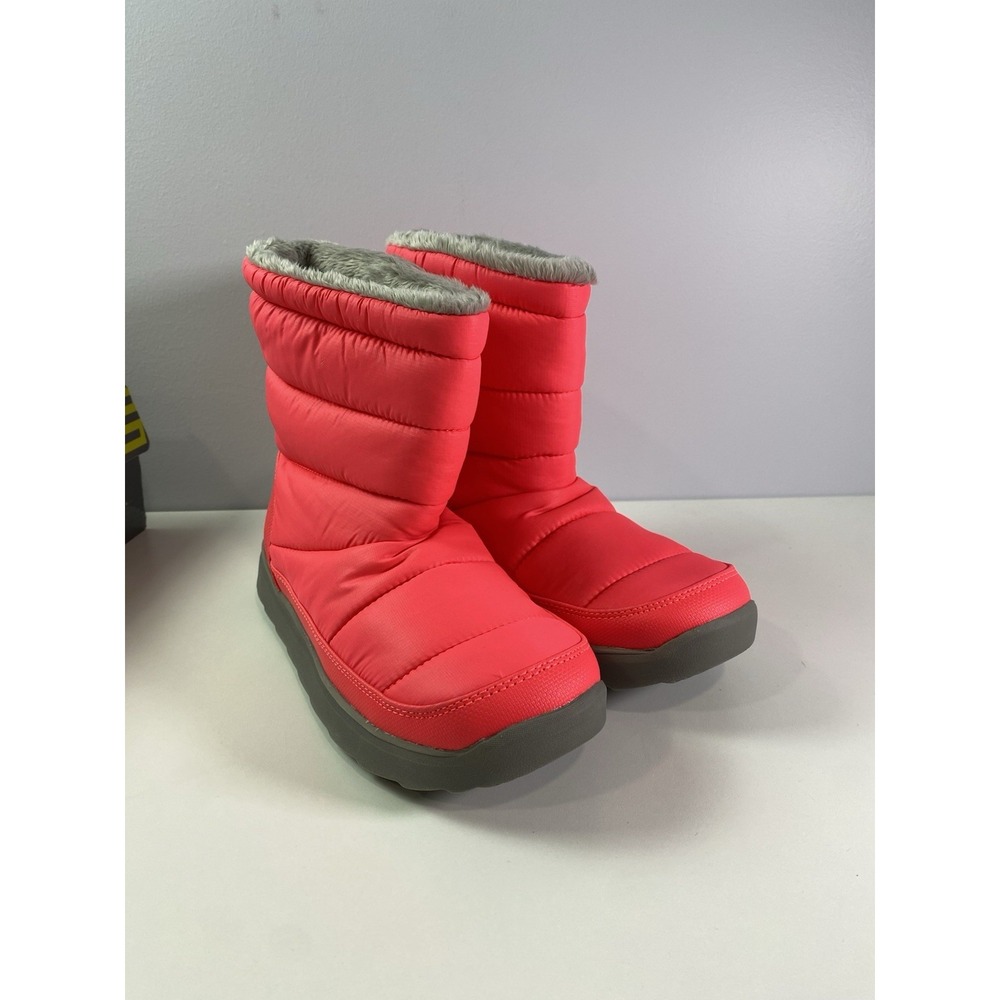 New TEK GEAR‎ Neon Melon Pink Padded Faux Fur Boots 8